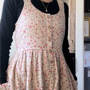 Little Cottonwood Cottage Dress Floral Pinafore Style